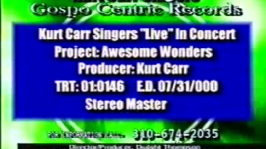 Kurt Carr Awesome Wonder