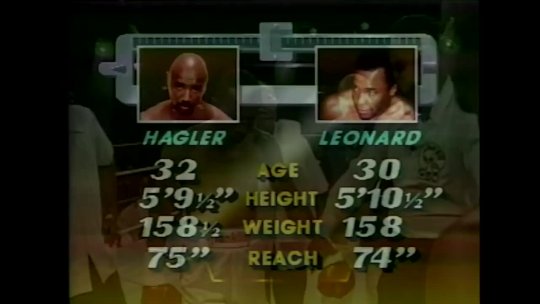 Marvin Hagler vs Sugar Ray Leonard 