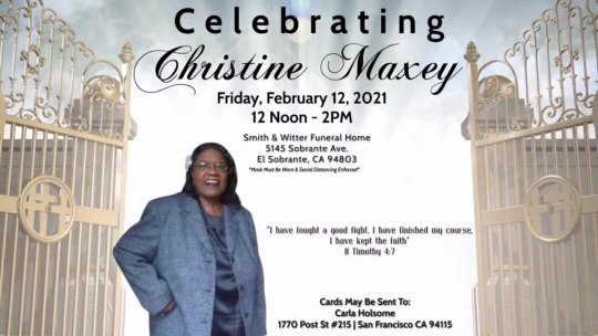 Christine Maxey Viewing