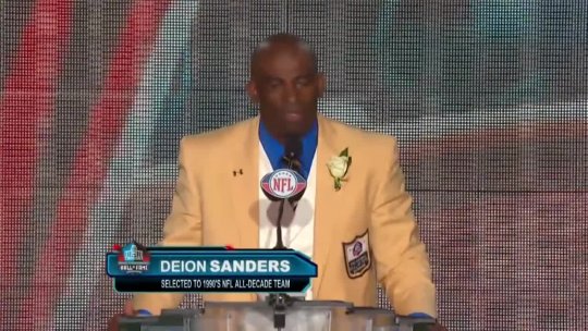 Deion Prime Time Sanders Pro Football Hall of Fame Speech