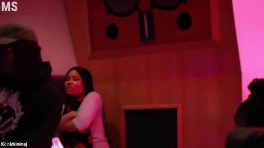 Nicki Minaj In Studio Making Albums And Songs