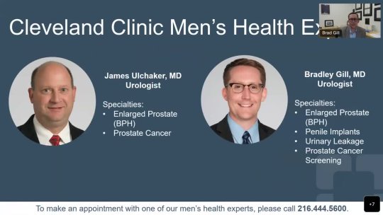 Men’s Health Online Health Talk